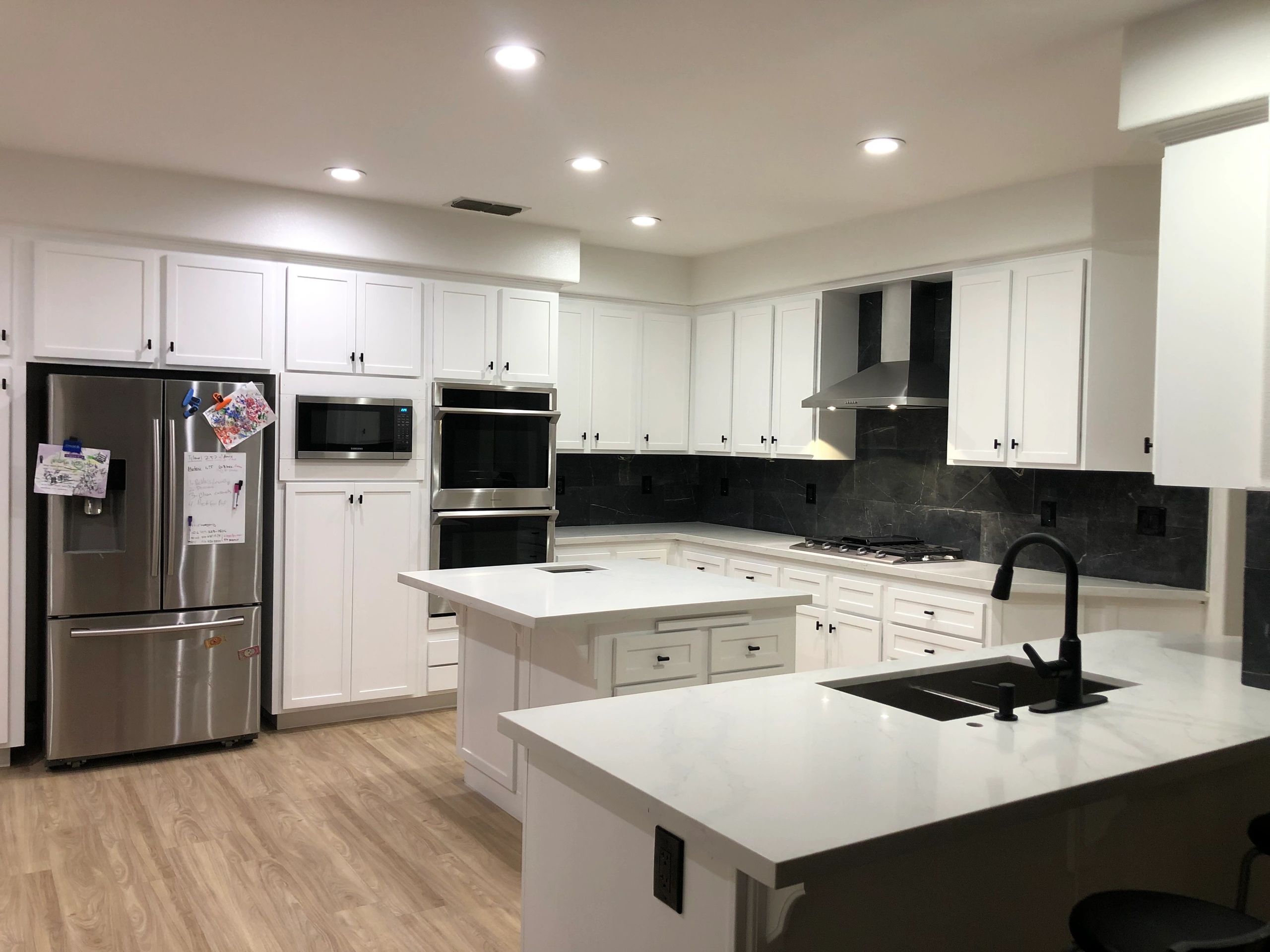 White kitchen interior project